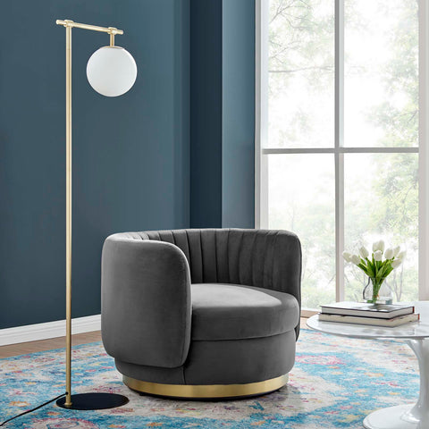 Embrace Tufted Performance Velvet Swivel Chair Modway Model: eei-4997