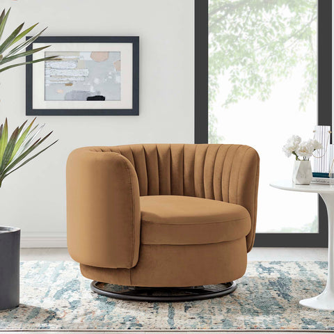 Embrace Tufted Performance Velvet Swivel Chair Modway Model: eei-4998