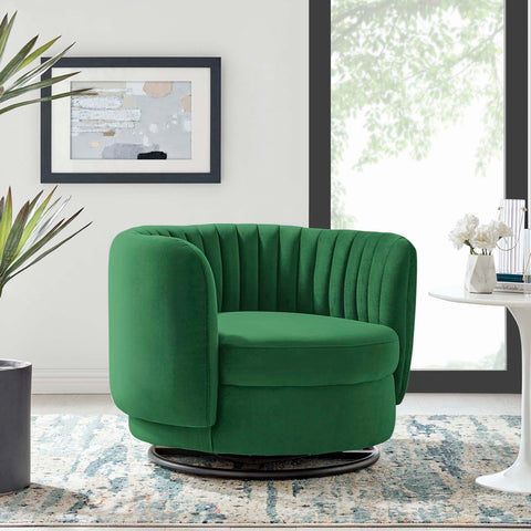 Embrace Tufted Performance Velvet Swivel Chair Modway Model: eei-4998