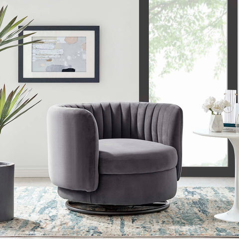Embrace Tufted Performance Velvet Swivel Chair Modway Model: eei-4998