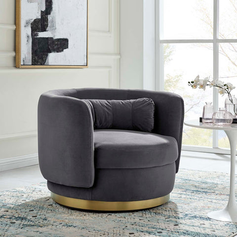 Relish Performance Velvet Swivel Chair Modway Model: eei-4999