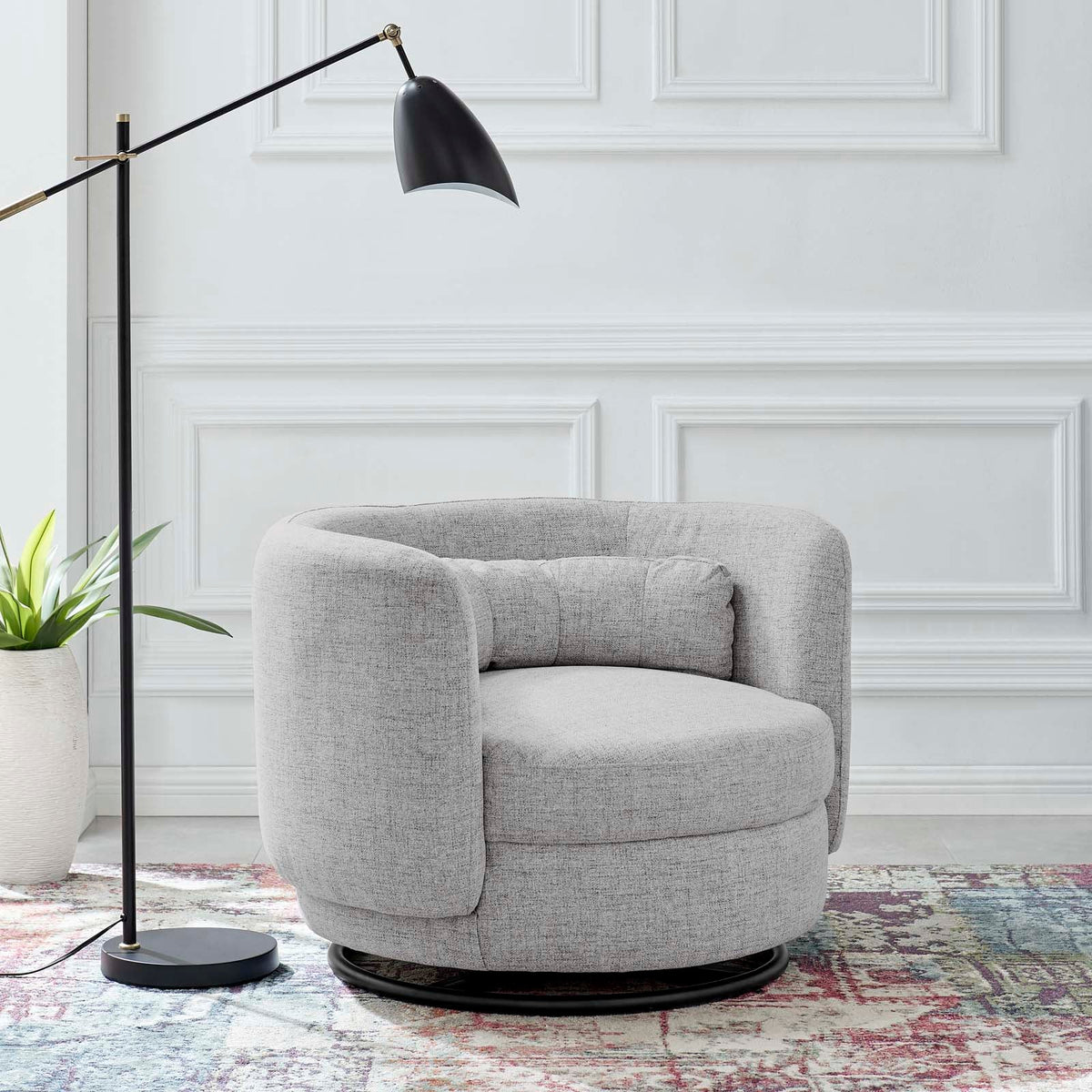 Relish Upholstered Fabric Swivel Chair Modway Model: eei-5000