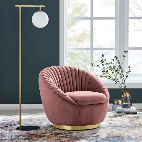 Whirr Tufted Performance Velvet Swivel Chair Modway Model: eei-5002
