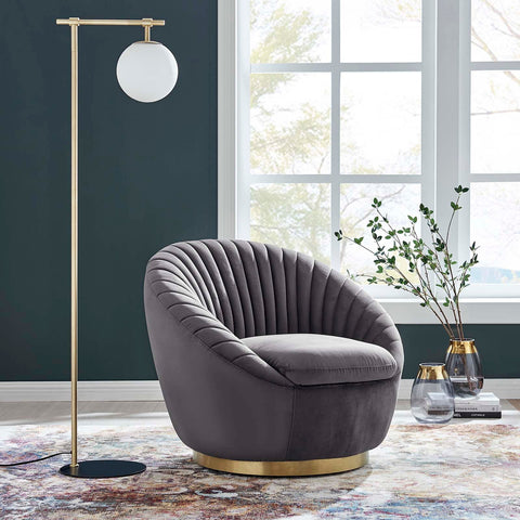 Whirr Tufted Performance Velvet Swivel Chair Modway Model: eei-5002