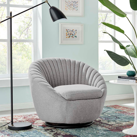 Whirr Tufted Fabric Swivel Chair Modway Model: eei-5003