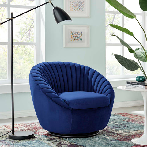 Whirr Tufted Performance Velvet Swivel Chair Modway Model: eei-5004
