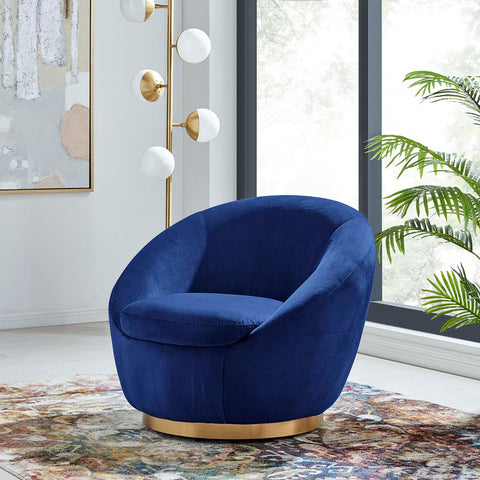 Buttercup Performance Velvet Swivel Chair Modway Model: eei-5005