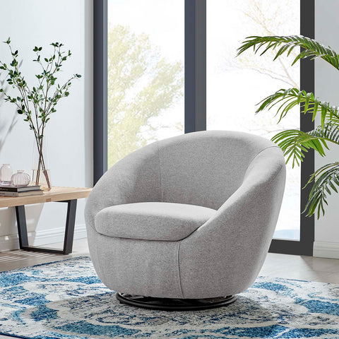 Buttercup Upholstered Fabric Swivel Chair Modway Model: eei-5006