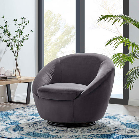 Buttercup Performance Velvet Swivel Chair Modway Model: eei-5007