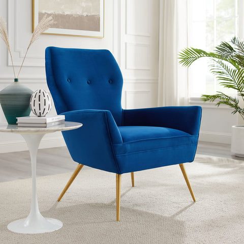 Renata Button Tufted Performance Velvet Armchair Modway Model: eei-5020