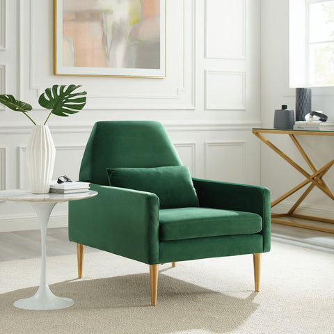 Liliana Performance Velvet Armchair Modway Model: eei-5021