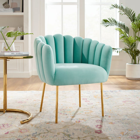 Sanna Channel Tufted Performance Velvet Armchair Modway Model: eei-5024