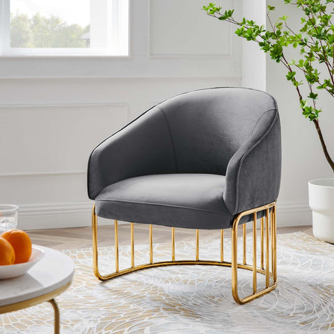 Legacy Performance Velvet Armchair Modway Model: eei-5025