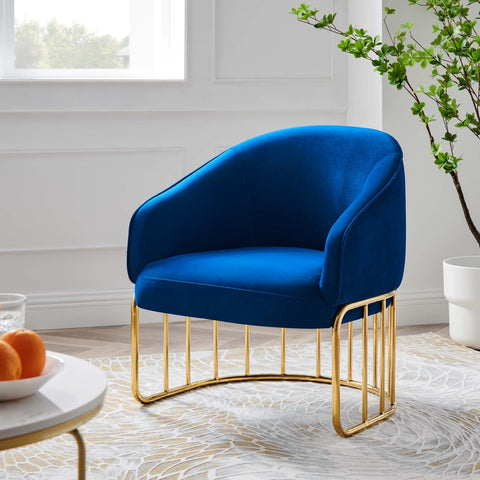 Legacy Performance Velvet Armchair Modway Model: eei-5025