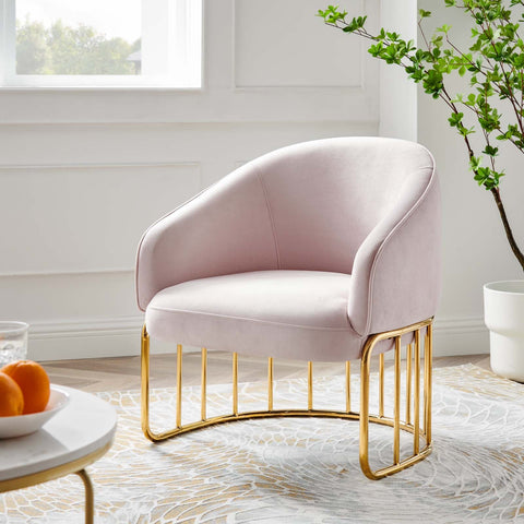 Legacy Performance Velvet Armchair Modway Model: eei-5025