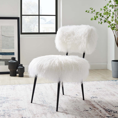 Skylar Sheepskin Chair Modway Model: eei-5039