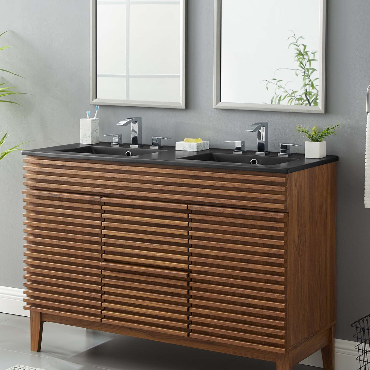 Cayman 48" Double Basin Bathroom Sink Modway Model: eei-5073