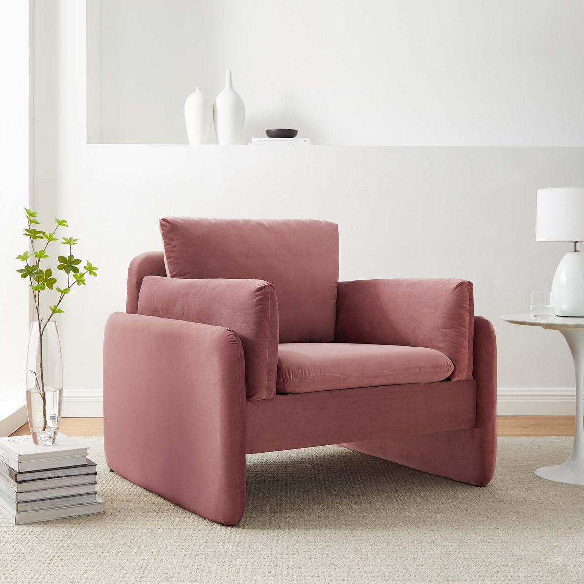 Indicate Performance Velvet Armchair Modway Model: eei-5152