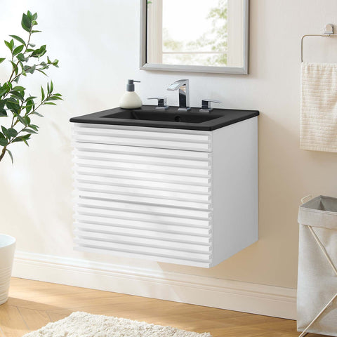 Render 24" Wall-Mount Bathroom Vanity Modway Model: eei-5364