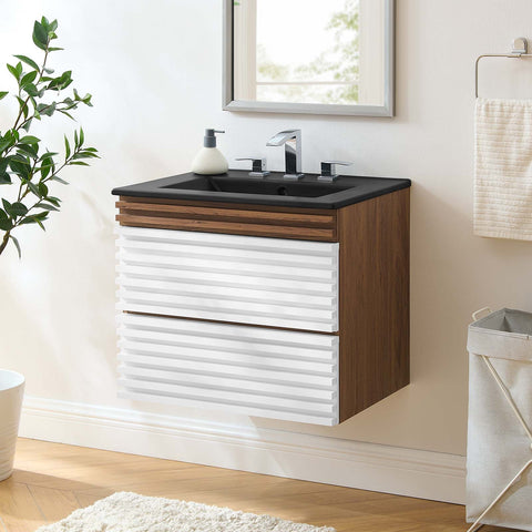 Render 24" Wall-Mount Bathroom Vanity Modway Model: eei-5364