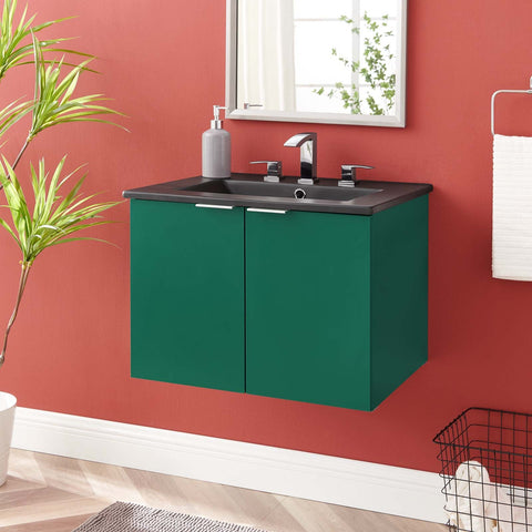 Maybelle 24" Wall-Mount Bathroom Vanity Modway Model: eei-5370