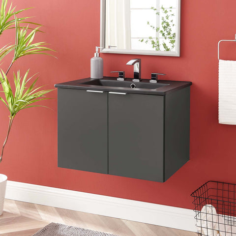 Maybelle 24" Wall-Mount Bathroom Vanity Modway Model: eei-5370