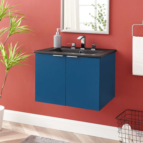 Maybelle 24" Wall-Mount Bathroom Vanity Modway Model: eei-5370