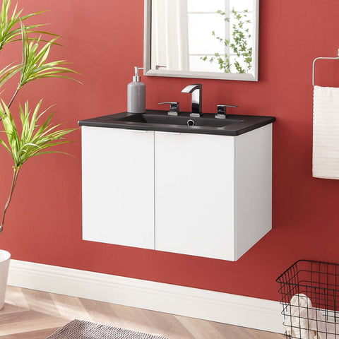 Maybelle 24" Wall-Mount Bathroom Vanity Modway Model: eei-5370