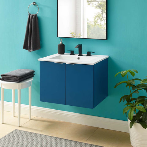 Maybelle 24" Wall-Mount Bathroom Vanity Modway Model: eei-5379