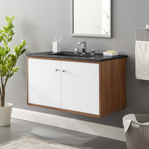 Transmit 36" Wall-Mount Bathroom Vanity Modway Model: eei-5393