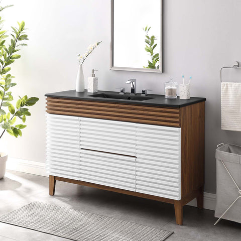 Render 48" Single Sink Bathroom Vanity Modway Model: eei-5398
