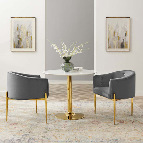 Savour Tufted Performance Velvet Accent Chairs - Set of 2 Modway Model: eei-5415