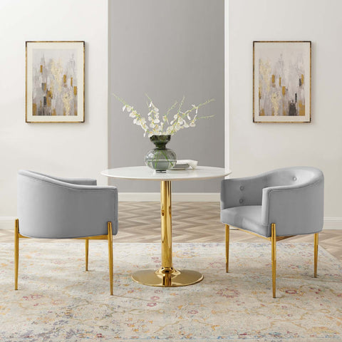 Savour Tufted Performance Velvet Accent Chairs - Set of 2 Modway Model: eei-5415