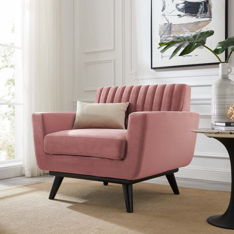 Engage Channel Tufted Performance Velvet Armchair Modway Model: eei-5457