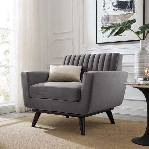 Engage Channel Tufted Performance Velvet Armchair Modway Model: eei-5457