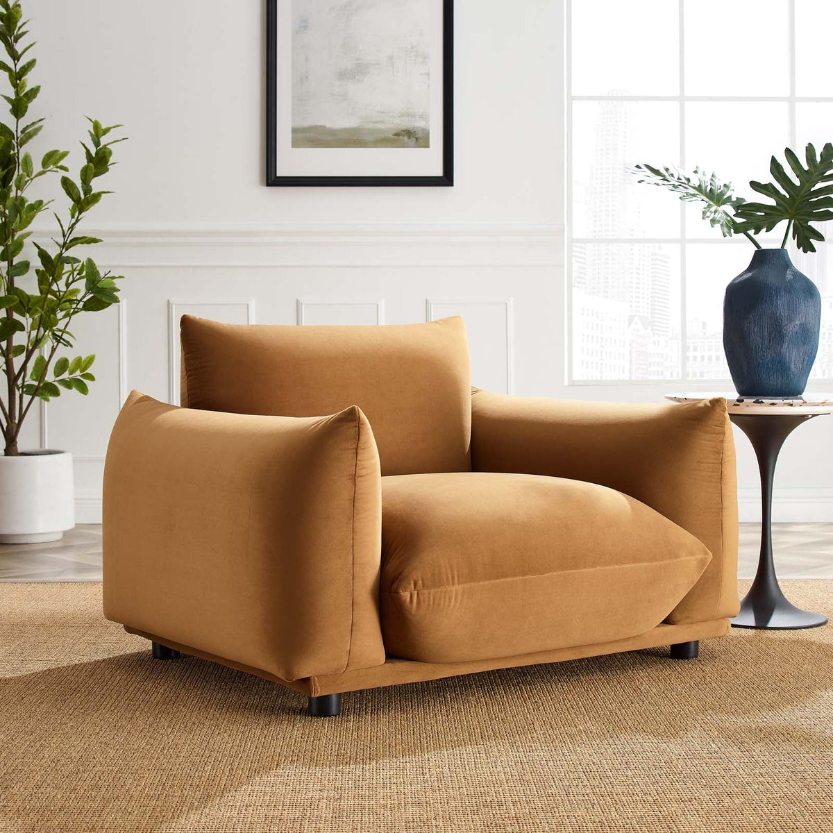 Copious Performance Velvet Armchair Modway Model: eei-5472