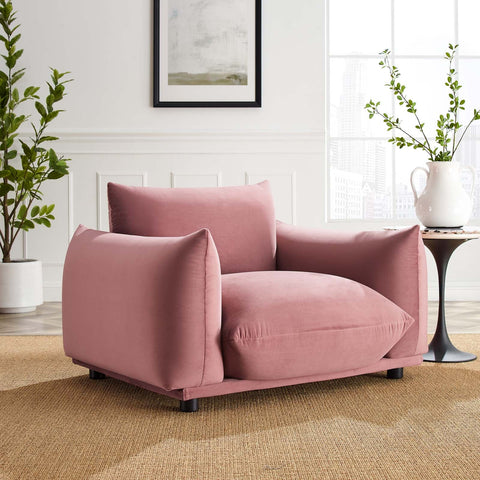 Copious Performance Velvet Armchair Modway Model: eei-5472