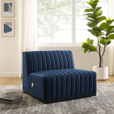 Conjure Channel Tufted Performance Velvet Armless Chair Modway Model: eei-5494
