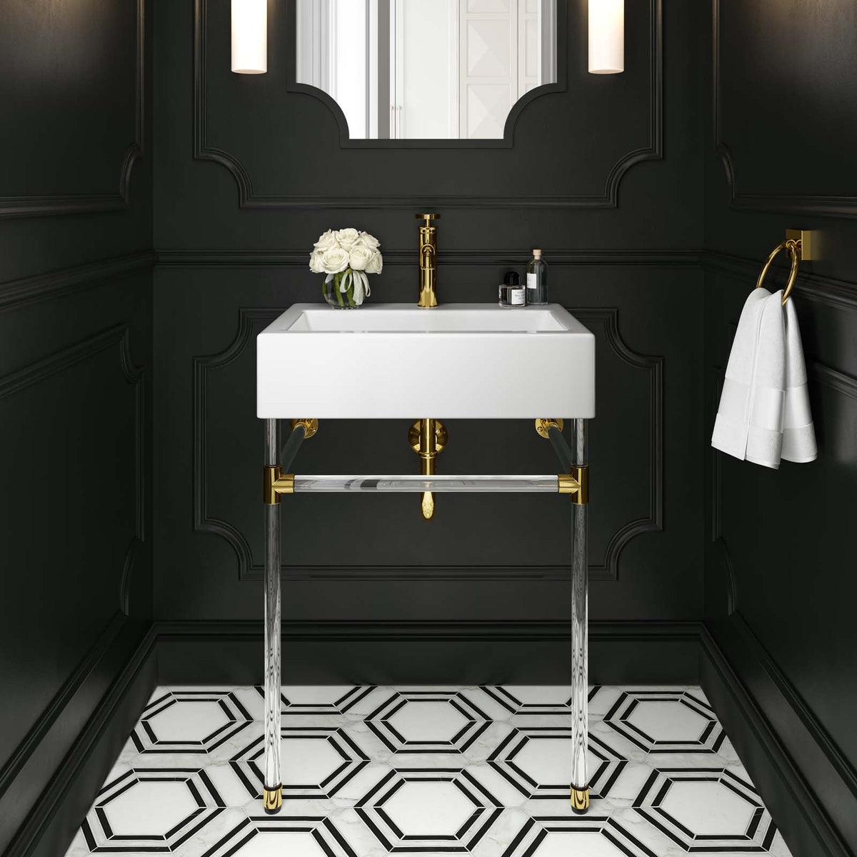 Redeem 24" Acrylic Wall-Mount Bathroom Vanity Modway Model: eei-5535