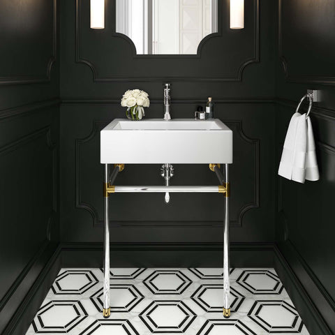 Redeem 24" Silver Stainless Steel Wall-Mount Bathroom Vanity Modway Model: eei-5538