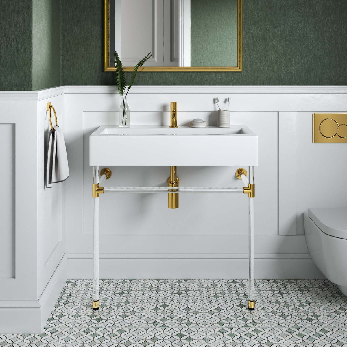 Redeem 32" Acrylic Wall-Mount Bathroom Vanity Modway Model: eei-5539