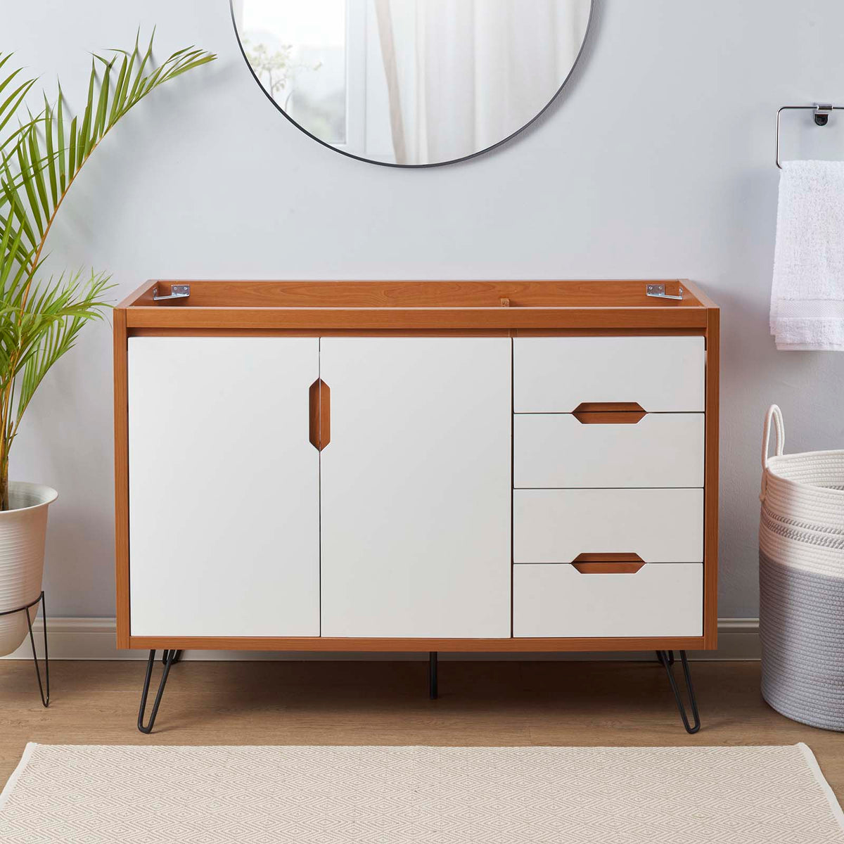 Energize 48" Single Sink Compatible (Not Included) Bathroom Vanity Cabinet Modway Model: eei-5551