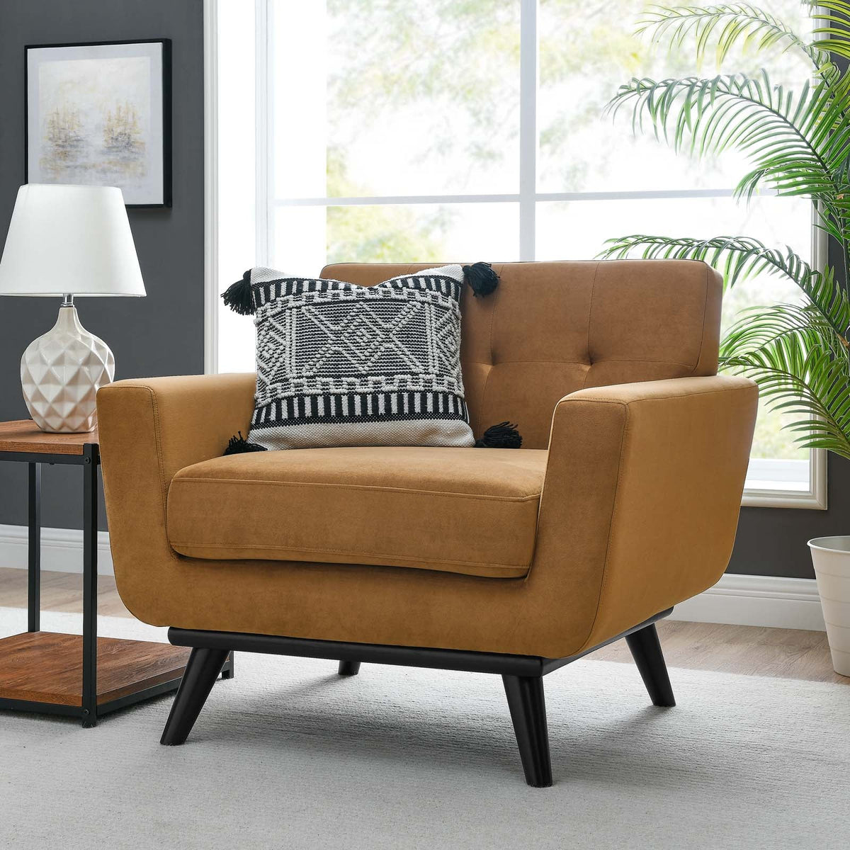 Engage Performance Velvet Armchair Modway Model: eei-5598