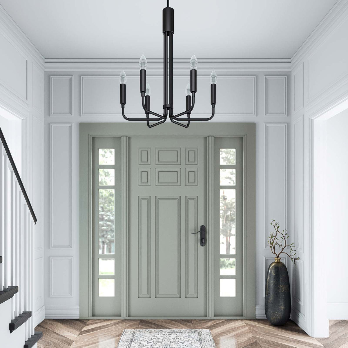 Rekindle 6-Light Chandelier Modway Model: eei-5637