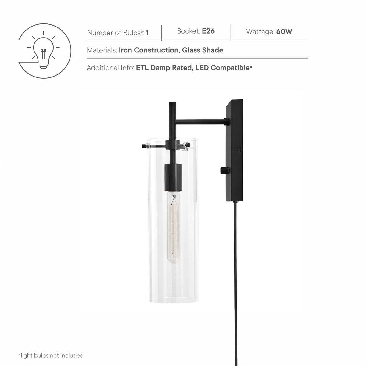 Skylark Wall Sconce Modway Model: eei-5650