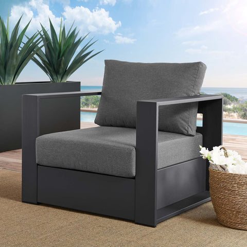 Tahoe Outdoor Patio Powder-Coated Aluminum Armchair Modway Model: eei-5675