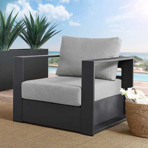 Tahoe Outdoor Patio Powder-Coated Aluminum Armchair Modway Model: eei-5675