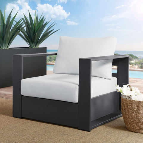 Tahoe Outdoor Patio Powder-Coated Aluminum Armchair Modway Model: eei-5675