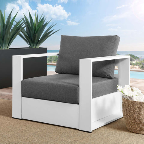 Tahoe Outdoor Patio Powder-Coated Aluminum Armchair Modway Model: eei-5675