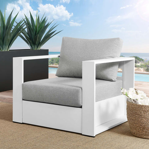 Tahoe Outdoor Patio Powder-Coated Aluminum Armchair Modway Model: eei-5675